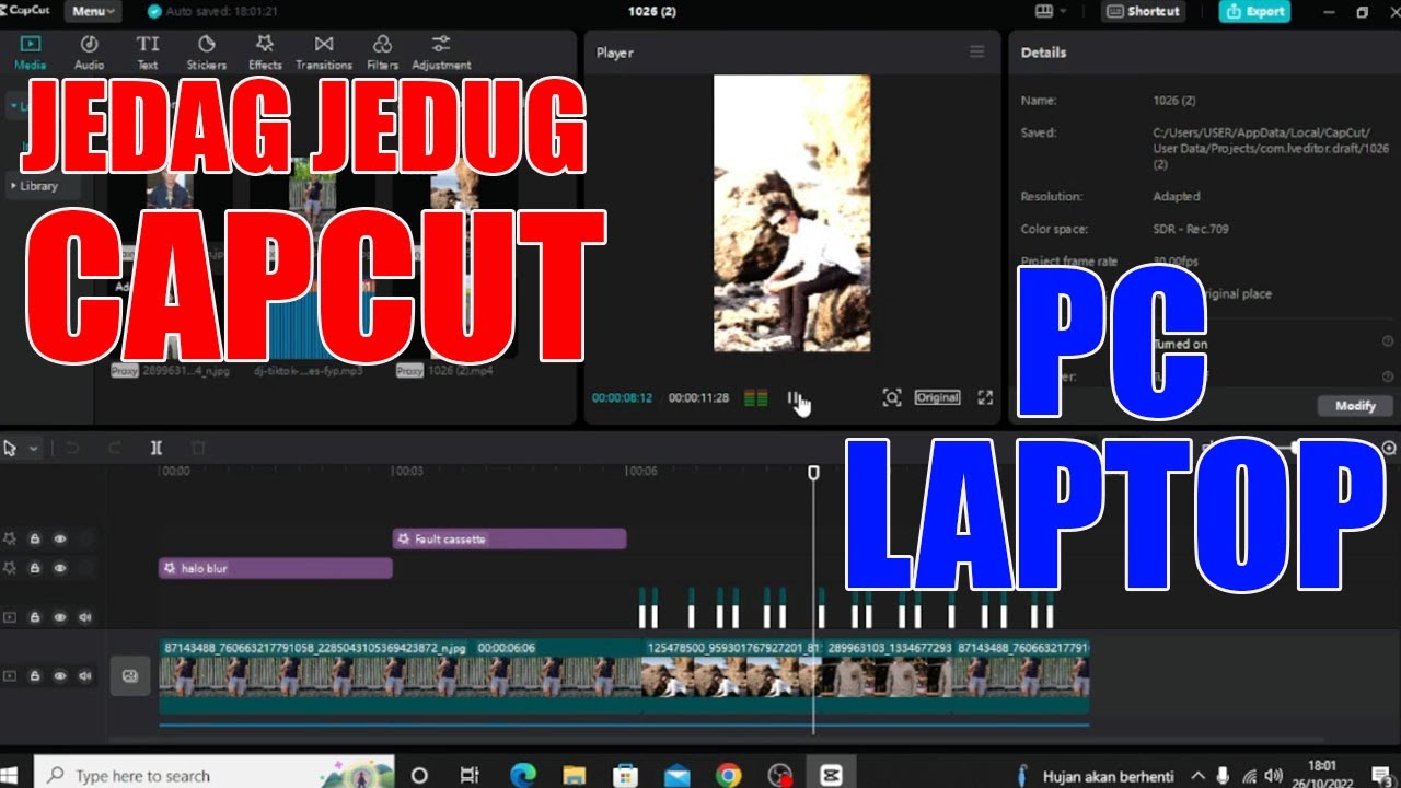 Tutorial Jedag Jedug Capcut Di Pc Atau Laptop - YouTube