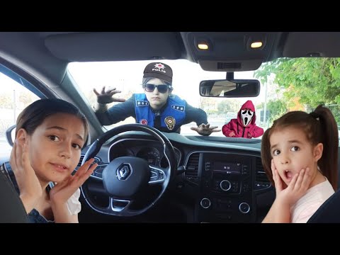 Melisa ve Nisa arabalı polis oyunu maceraları | polis | polis arabası | araba