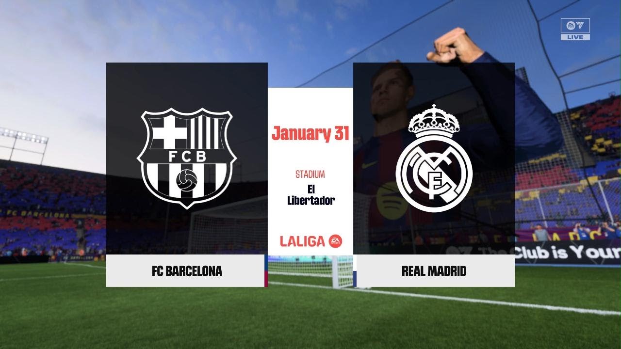 EA SPORTS FC 26 FC Barcelona Vs Real Madrid CPU Vs CPU