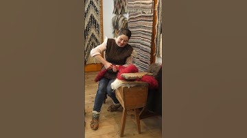 This blanket is woven with a centuries-old technique. #artisan #weaving #ukrainian
