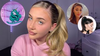 ARIANA GRANDE INSPIRED PONYTAIL | UNICORN GLITTER GEL REVIEW🦄✨ by PeachyGabriella 151 views 1 year ago 3 minutes, 10 seconds