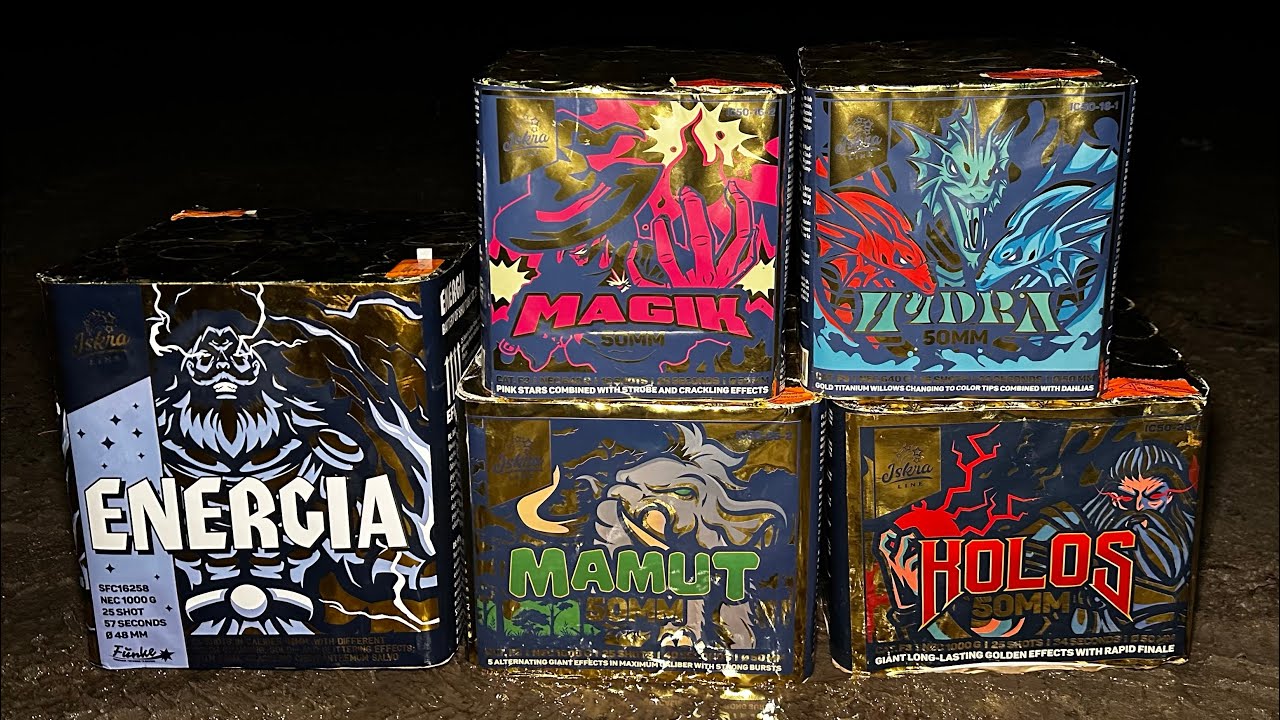 ISKRA FEUERWERK 50MM BATTERIEN 2025 ZÜNDEN ! 🤯🔥 || Energia,Magik,Hydra,Mamut,Kolos