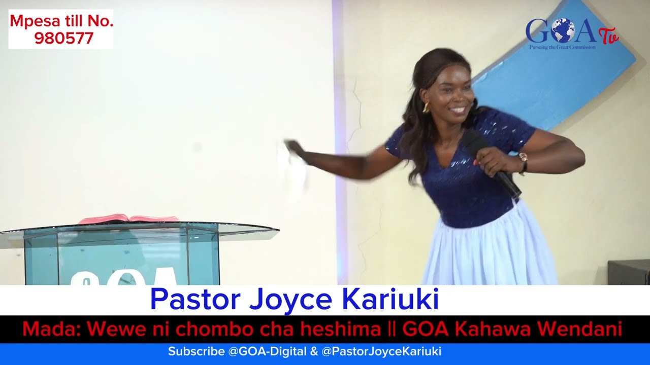 Wewe ni chombo cha heshima || Pastor Joyce Kariuki