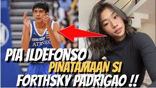 Pia Ildefonso Pinatamaan si Forthsky PADRIGAO Tungkol sa Usaping Sexual Abuse !! #UAAPSEASON85