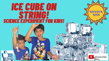 Ice Cube Trick!! Easy Science Experiment - Stick String to Ice Cube Using Salt