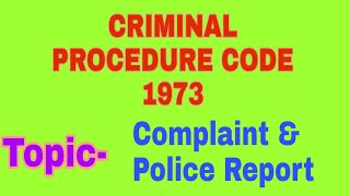 Complaint परवद Under Section 2D Of Criminal Procedure Code 1973