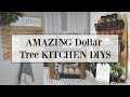 AMAZING DOLLAR TREE KITCHEN DIYS | HIGH END DOLLAR TREE DIYS