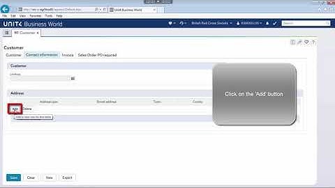 Agresso Sales Orders How to Add a New Customer