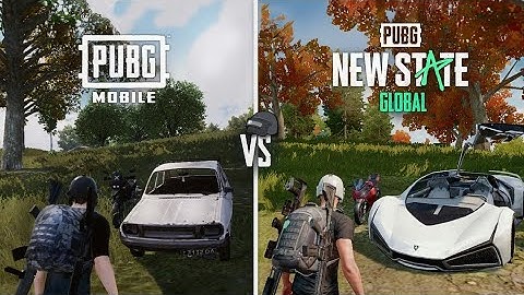 PUBG MOBILE VS PUBG NEW STATE | DETAILS & PHYSICS & GRAPHICS COMPARISON