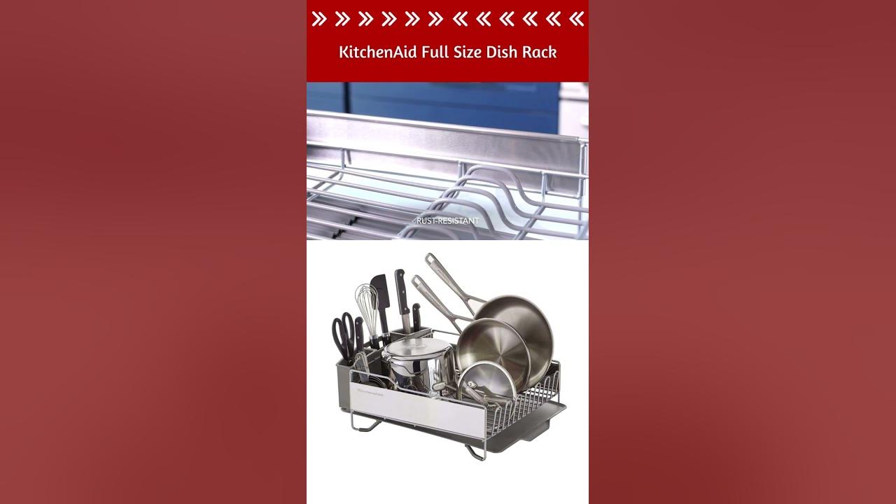 KitchenAid Full Size Dish Rack, Stainless Steel 