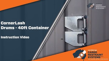 Instruction Video Cornerlash Drums 40 ft Container