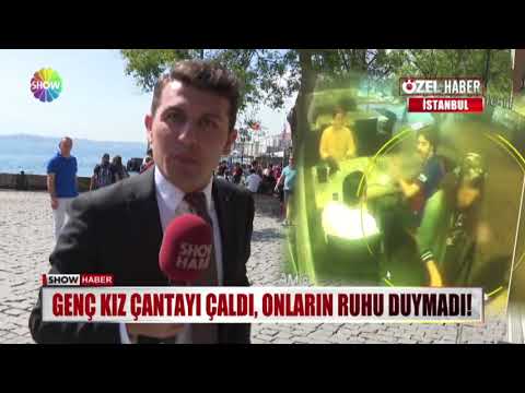 Genç kız çantayı çaldı, kimsenin ruhu duymadı!