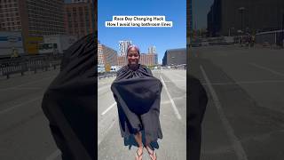 Race day changing hack | How I avoid long bathroom lines #runningtips #raceday