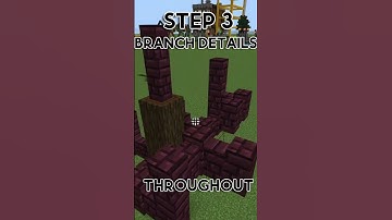 How to Make a CUSTOM Deciduous Tree in Minecraft!!! #shorts #minecraft
