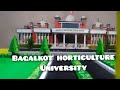Beautiful BAGALKOT horticulture University/thermocol using art with cating/project models/exhibition