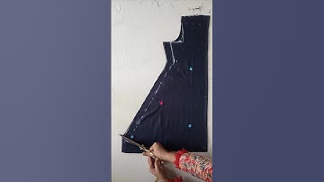 6 year baby A line frock cutting#shortsfeed #babydress #babyfrock