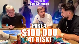 Xposed & Nickmercs Risks $100,000 To Chase Their Losses on Blackjack! ft. Tfue Part (4/4) #reaction