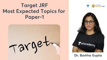 Target JRF | Most Expected Topics | Paper-1 | NTA UGC NET-JRF 2021 | Dr. Barkha Gupta