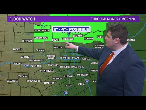 DFW weather: A look at when North Texas might see rain Sunday night