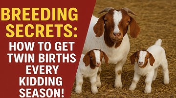 Breeding Secrets: How to Get Twin Births Every Kidding Season!