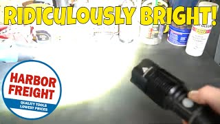 Harbor Freight 6000 Lumen Twist Focus Waterproof Rechargeable Flashlight With Battery Bank NTDT! screenshot 5