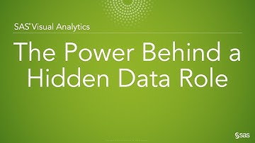 SAS Demo | The Power Behind a Hidden Data Role in SAS Visual Analytics
