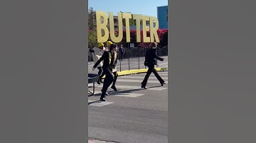 BTS Filming Butter for James Corden Show