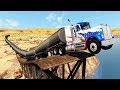 Giant Long Road Trains crashes #3 - Beamng drive