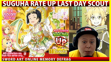 Suguha Rate Up Last Day Scout = RIP OR LUCKY? (SAOMD Memory Defrag)