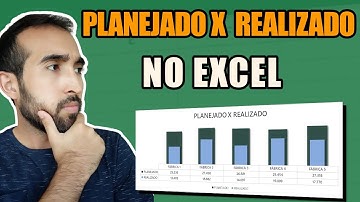 Gráfico Planejado x Realizado no Excel