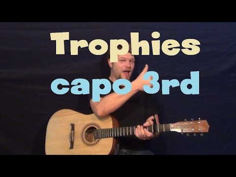 Trophies (Young Money ft. Drake) Easy Guitar Lesson How to Play Tutorial