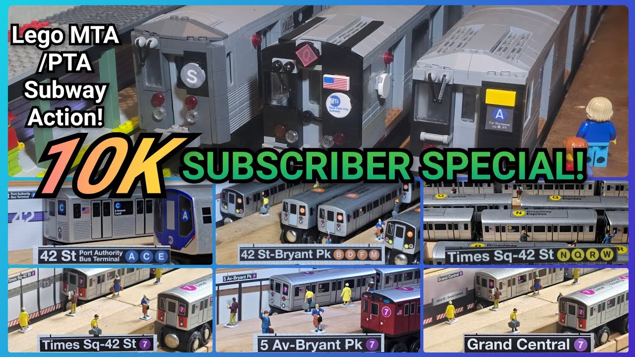LegoMTA/Munipals 10,000 Subscriber Special Movie Marathon! 6 Munipals Station actions + Lego Action!