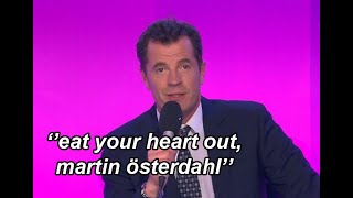 the dutch eurovision commentator reacting to martin österdahl getting booed