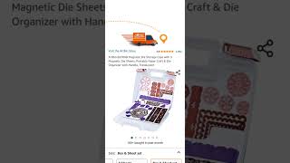 ArtBin 6978AB Magnetic Die Storage Case with 3 Magnetic Die Sheets, Portable Paper Craft