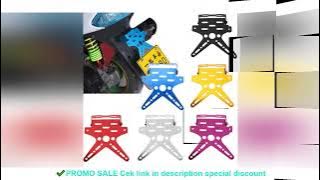 Electroplate Aluminum Alloy Motorcycle Rear License Plate Frame Motorbike Scooter Number Plate Holde