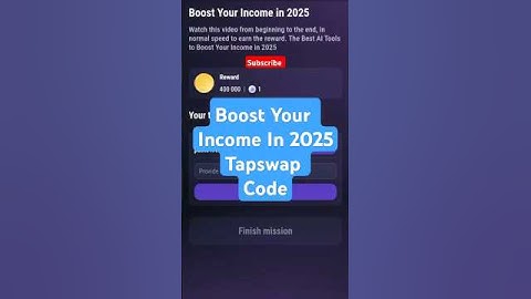 Boost Your Income In 2025 | Tapswap Code | The Best AI Tools to Boost Your Income in 2025