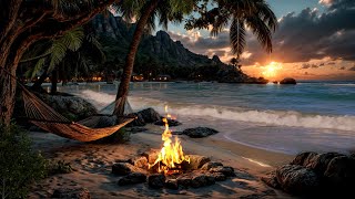 Golden Sunset Tranquility π
π | Gentle Sea Breeze & Fire Sounds for Peaceful Evenings