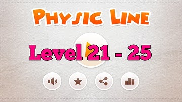 Physic Line Level 21 - 25 Walkthrough. Physic Line Brain Puzzle.