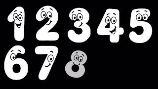 Black & White Numbers for Newborns | Calm Visual Tracking Video | Baby Sensory