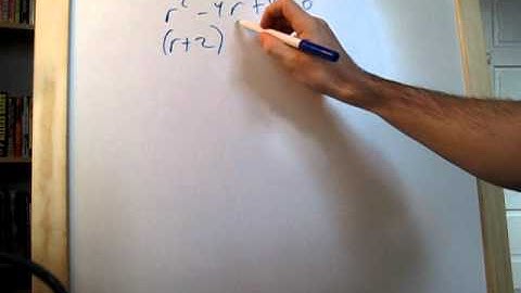 Solving a simple Second Order Linear Homogeneous Differential Equation with Characteristic Equation