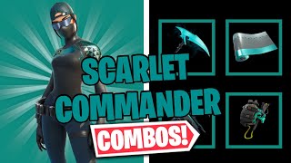 Scarlet Commander Dark Combos Fortnite Skin Review