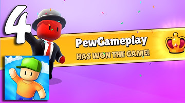 Stumble Guys - Gameplay Walkthrough Part 4 - First Win? (Android, iOS)