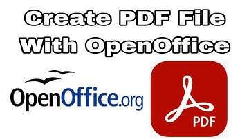 How to Create a PDF File with OpenOffice - How to Make PDF File with OpenOffice