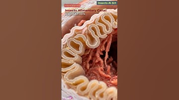 Insects Alimentary Canal Animation | Insects Anatomy | Insects AI Art | 31