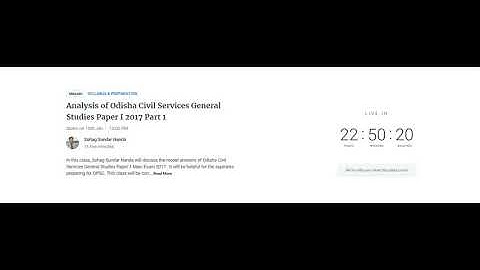 INTERACTIVE ANALYSIS OF OAS 2017 GS MAIN PAPER 1 PART 1