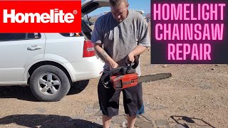 How to Put back together a HomeLite Super 240 Classic.