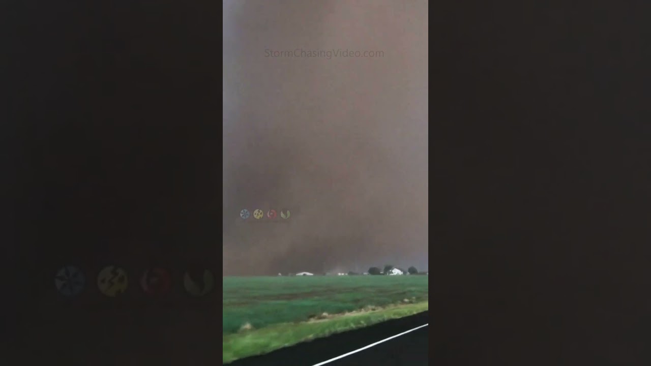 Dusty Texas Tornado crosses the road #shorts