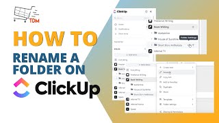 How to Rename a Folder on Clickup