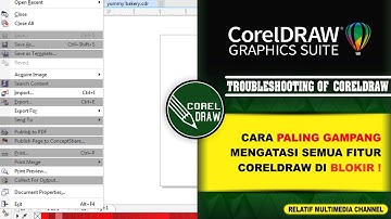 Cara Mengatasi CorelDRAW tidak bisa Save As | How To fix corelDRAW CAN
