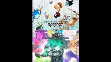 Rayman vs Deku #shorts #rayman #myheroacademia #game #animemanga #1v1